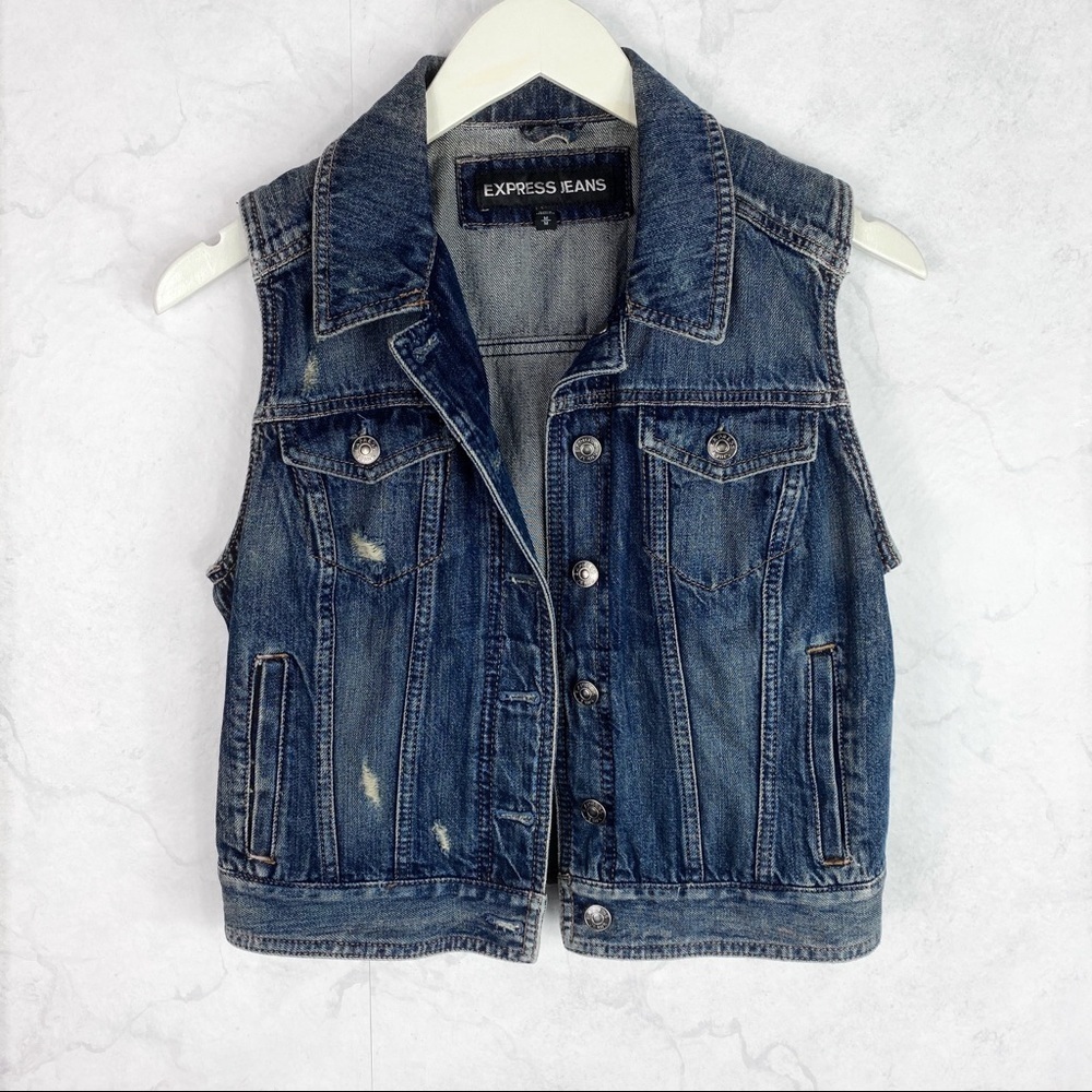 [Express] Classic Denim Jean Vest